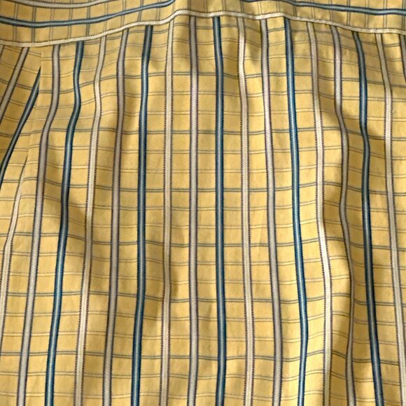 Tommy Bahama Button Up Shirt Island Gold Blue Plaid Cotton Long Sleeves Size XL - Picture 2 of 5